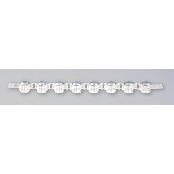 CAPS DOMED PCR 8-STRIP, CLEAR C/125