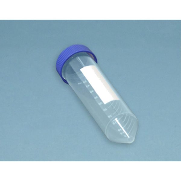 TUBO CENTRIFUGA PP, 50 ML NO EST S/ FALD C/25