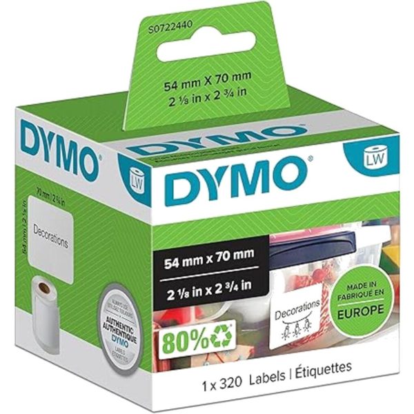 ETIQUETAS DYMO LW 54X70MM R/320