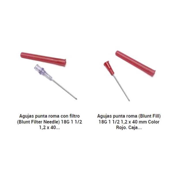 AGUJAS 16G PUNTA ROMA ESTERILES C/100