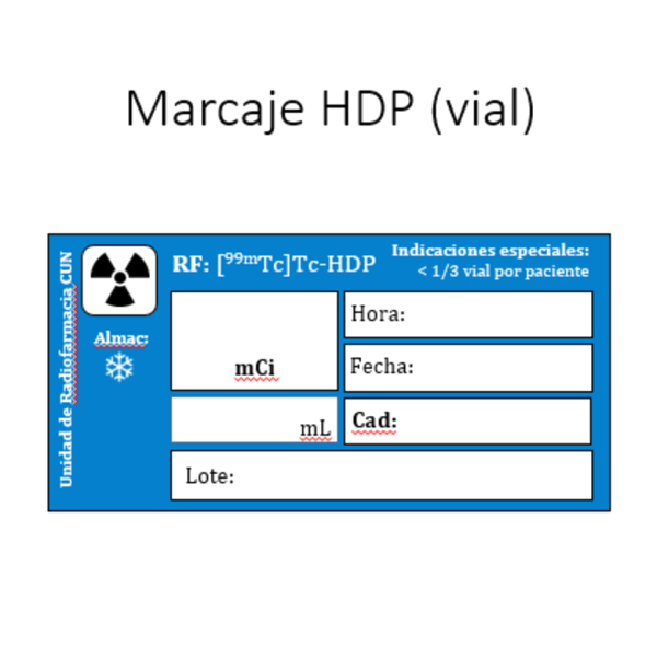 PEGATINA MARCAJE HDP C/500