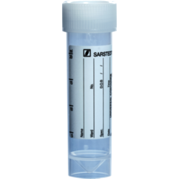 TUBO ROSCADO PP 90X25 MM ETIQUETA 25 ML C/500