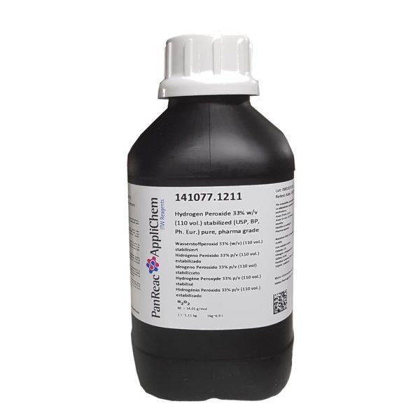HIDROGENO PEROXIDO 33% PURIS LITRO