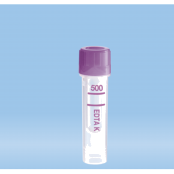 TUBO 500µL  EDTA K3 LILA C/100