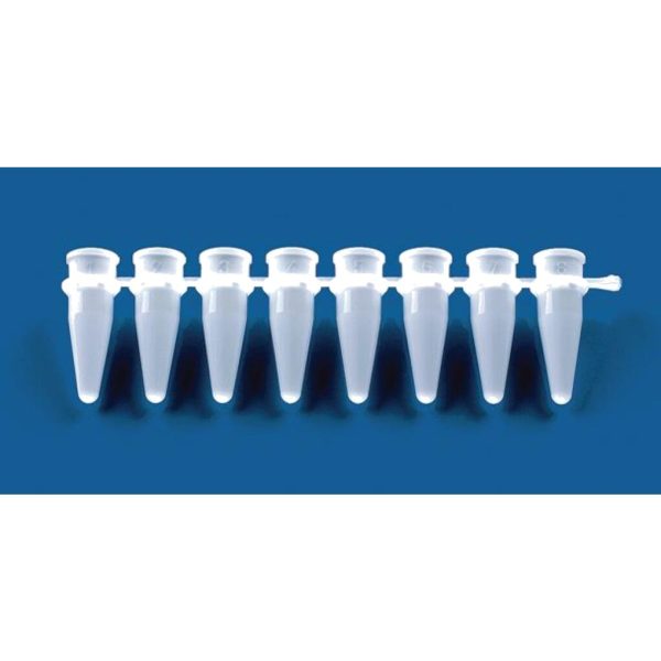 PCR TUBE FIAT CAP CLEAR 0.2ML, C/1000