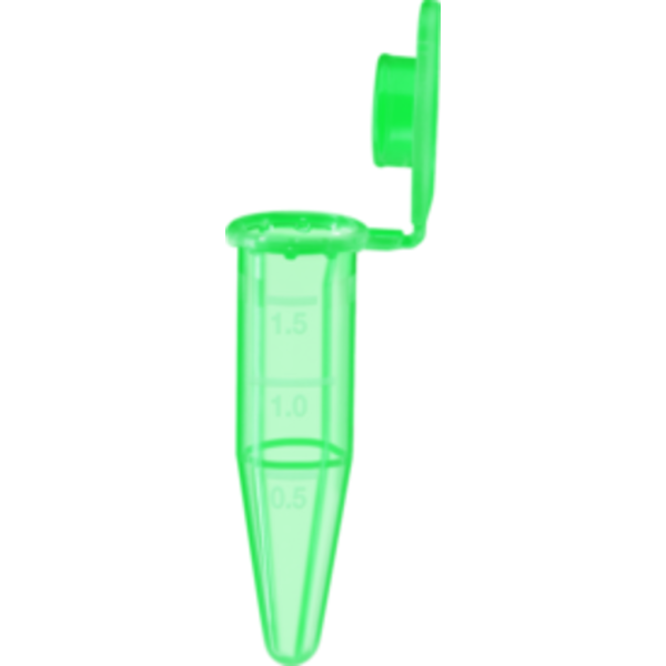 MICROTUBO 1.5 ML VERDE C/500