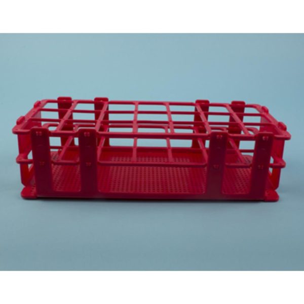 GRADILLA PP ROJA 21 TUBOS DE 30 MM