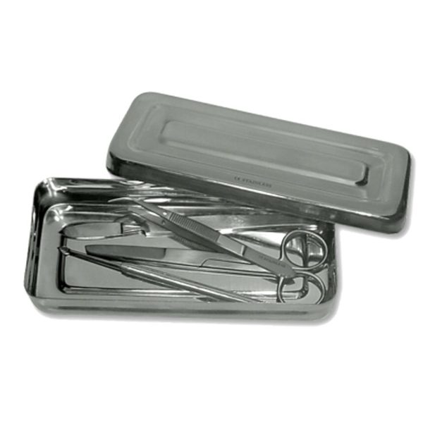 CAJA DISECCION INOXIDABLE
