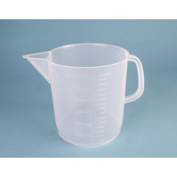 JARRA GRADUADA FORMA BAJA PP 3000ML