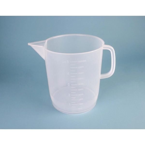 JARRA GRADUADA FORMA BAJA PP, 5000ML