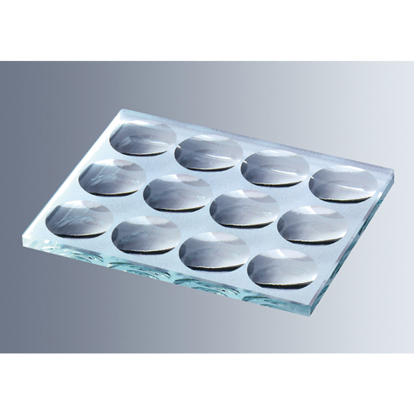 PLACA PARA TINCION 12 CAVIDADES 130X100X6 MM